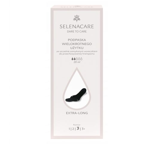 SELENACARE Podpaska wielokrotnego użytku 3 Extra Long (20 ml)