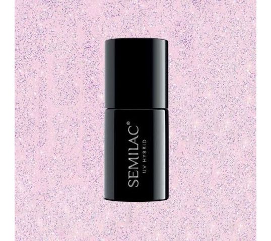 Semilac Base Extend 5w1 806 Glitter Delicate Pink – lakier hybrydowy (7 ml)