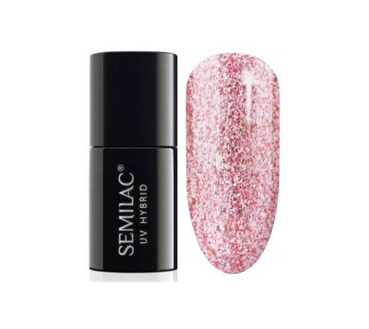 Semilac 295 Peach Pink Shimmer – lakier hybrydowy(7 ml)