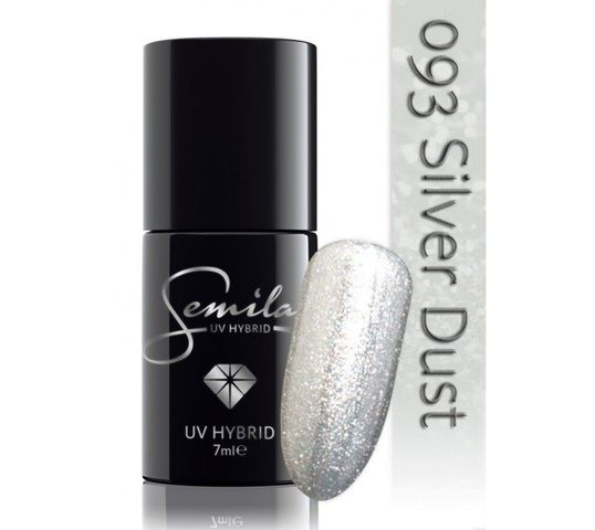 Semilac lakier hybrydowy 093 Silver Dust 7 ml