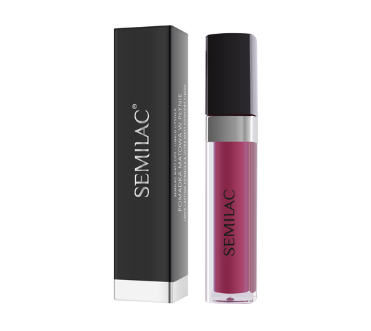 Semilac Pomadka matowa w płynie 066 Glossy Cranberry (6.5 ml)