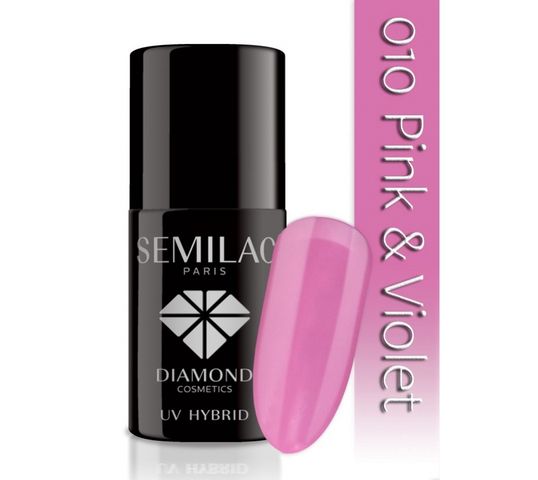 Semilac UV Hybrid lakier hybrydowy 010 Pink & Violet 7ml