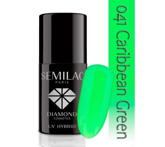 Semilac UV Hybrid lakier hybrydowy 041 Caribbean Green 7ml