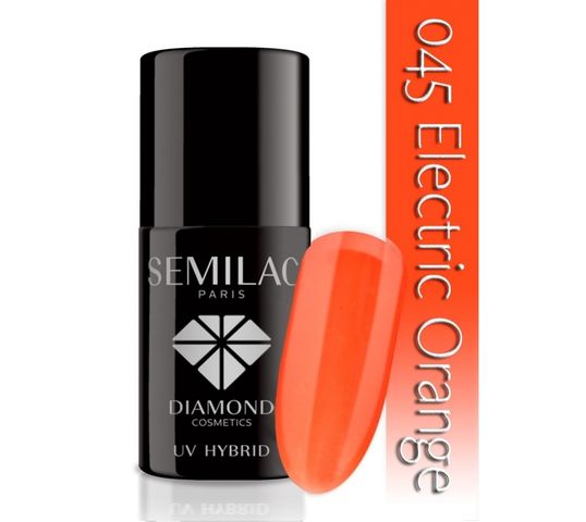 Semilac UV Hybrid lakier hybrydowy 045 Electric Orange 7ml