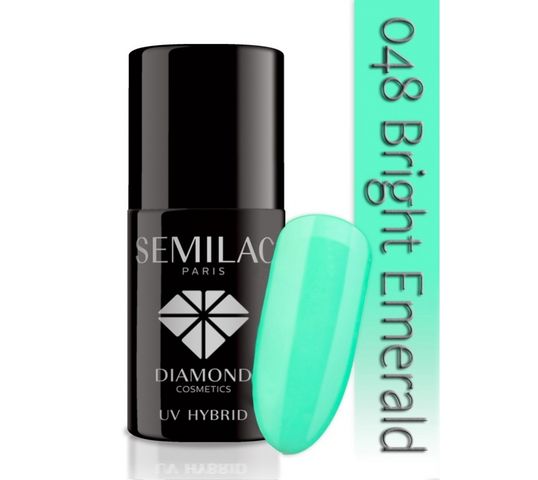 Semilac UV Hybrid lakier hybrydowy 048 Bright Emerald 7ml
