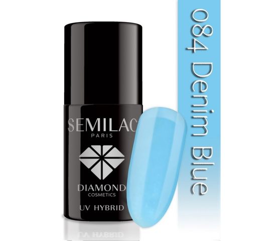 Semilac UV Hybrid lakier hybrydowy 084 Denim Blue 7ml