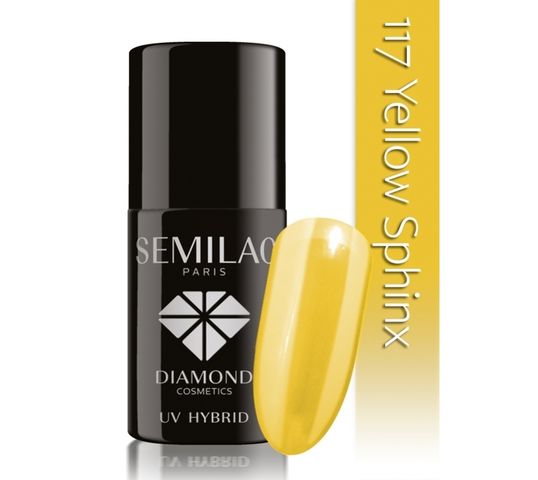 Semilac UV Hybrid lakier hybrydowy 117 Yellow Sphinx 7ml
