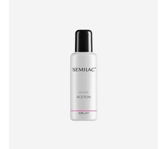 Semilac zmywacz do lakieru hybrydowego aceton kosmetyczny 125 ml