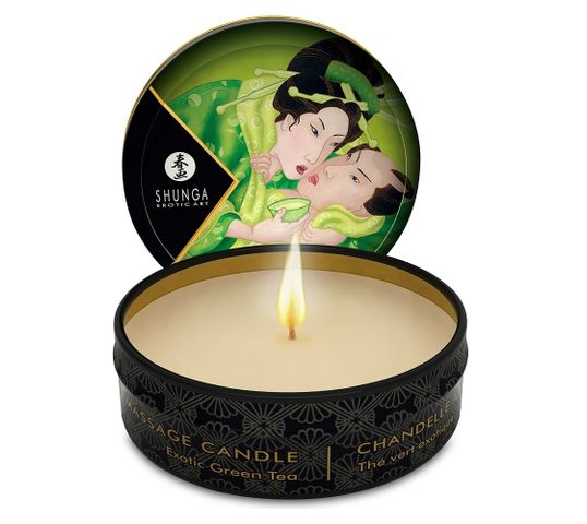 Shunga Excitation Massage Candle świeca do masażu Exotic Green Tea (30 ml)