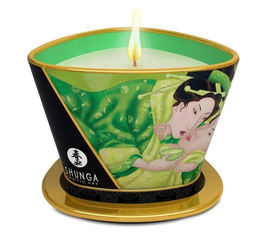 Shunga Massage Candle świeca do masażu Green Tea (170 ml)