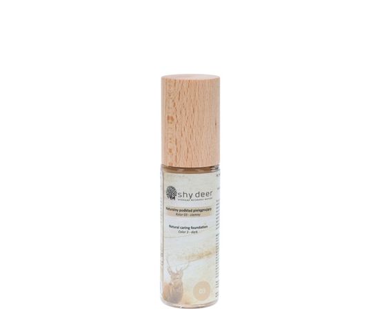 Shy Deer – Natural Caring Foundation naturalny podkład pielęgnujący 03 (30 ml)