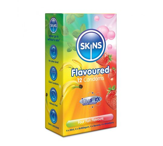 Skins Flavoures Condoms smakowe prezerwatywy (12 szt.)