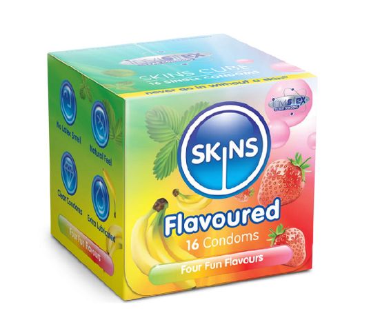 Skins Flavoures Condoms smakowe prezerwatywy (16 szt.)