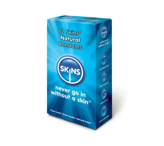 Skins Natural Condoms klasyczne prezerwatywy (12 szt.)