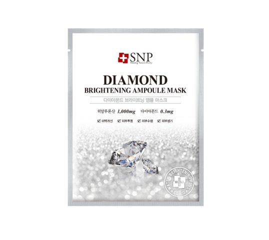 SNP Diamond Brightening Ampoule Mask rozjaśniająca maska w płachcie z pyłem diamentowym (25 ml)