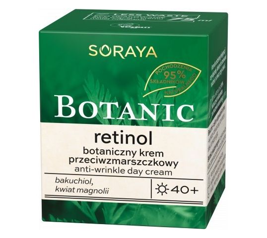 Soraya Botanic Retinol 40+ botaniczny krem przeciwzmarszczkowy na dzień (75 ml)