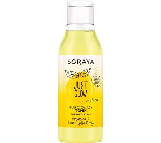 Soraya Just Glow złuszczający tonik rozświetlający z witaminą C i kwasem glikolowym (150 ml)