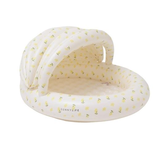 Sunnylife Mima the Fairy dmuchany basen z daszkiem Lemon Lilac