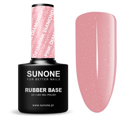 Sunone Rubber Base baza kauczukowa 15 Pink Diamond (12 g)