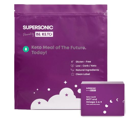 Supersonic BeKeto keto posiłek do shakera Masło Orzechowe 750g