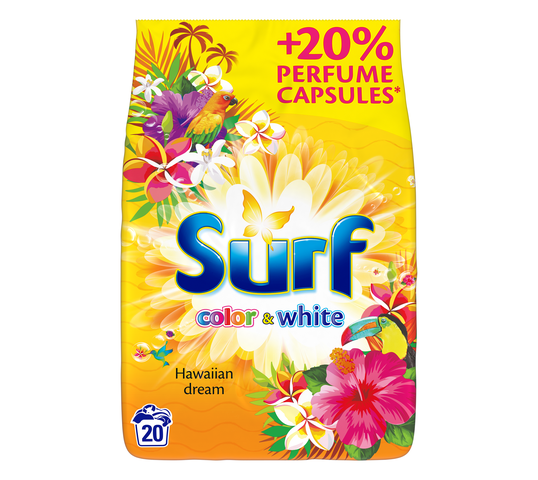 Surf Color & White Hawaiian Dream proszek do prania 1,3kg