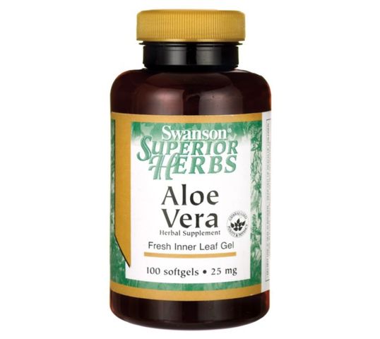 Swanson Aloe Vera 25mg suplement diety 100 kapsułek