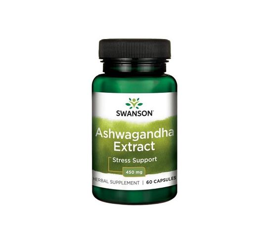 Swanson Ashwagandha Extract 450mg suplement diety 60 kapsułek