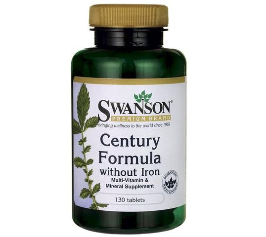 Swanson Century Formuła Bez Żelaza suplement diety 130 tabletek