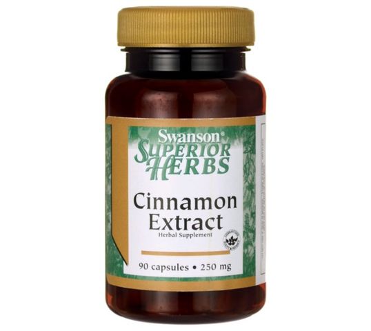 Swanson Cynamon Extract 250mg suplement diety 90 kapsułek