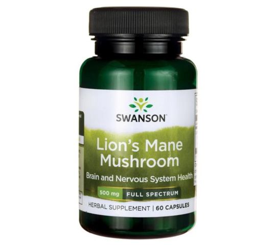 Swanson FS Soplówka Jeżowata 500mg suplement diety 60 kapsułek
