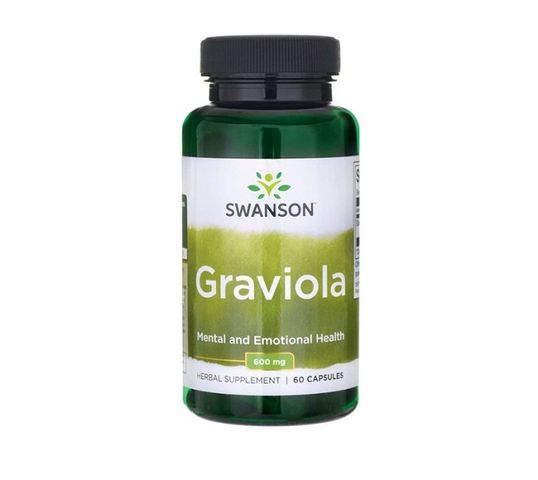 Swanson Graviola 600mg suplement diety 60 kapsułek