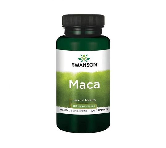 Swanson Maca 500mg suplement diety 100 kapsułek