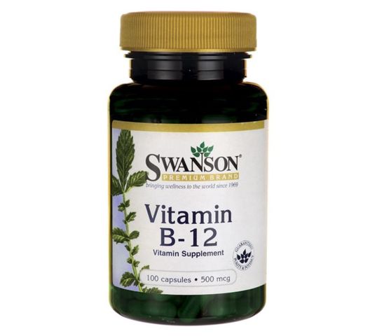 Swanson Witamina B12 500µg suplement diety 100 kapsułek
