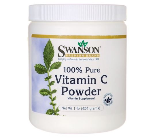 Swanson Witamina C 100% Czysta suplement diety w proszku 454g