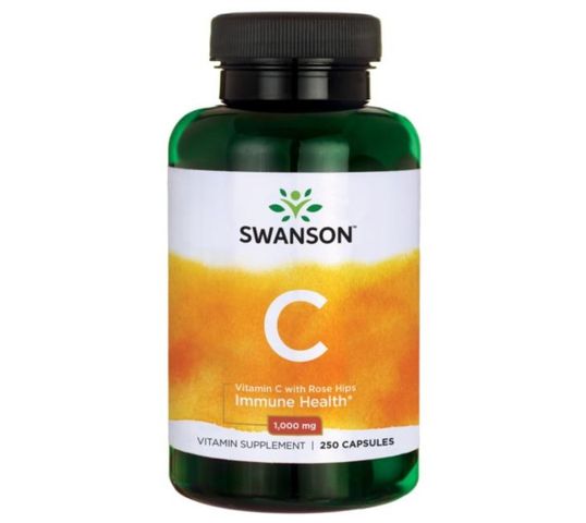 Swanson Witamina C + Dzika Róża suplement diety 250 kapsułek