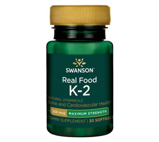 Swanson Witamina K2 Naturalna 200µg suplement diety 30 kapsułek