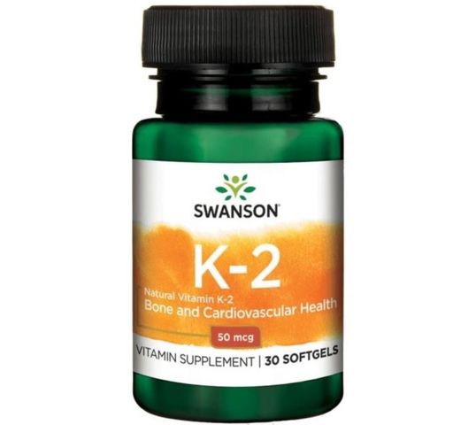 Swanson Witamina K2 Naturalna 50µg suplement diety 30 kapsułek