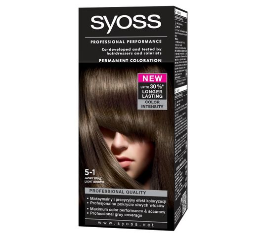 Syoss farba do każdego typu włosów jasny brąz nr 5-1 140 ml