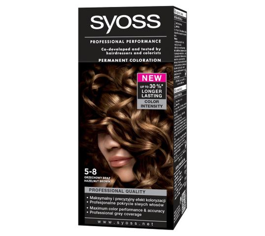 Syoss farba do każdego typu włosów orzechowy brąz nr 5-8 140 ml