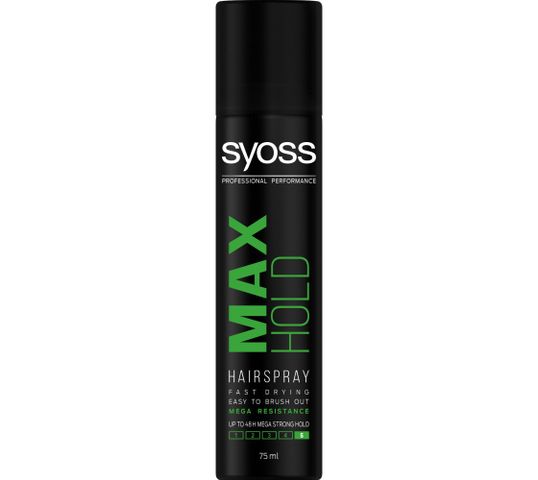 Syoss Max Hold lakier do włosów odporny na warunki zewnętrzne megamocny (75 ml)