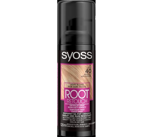 Syoss – Root Retoucher Spray maskujący odrosty - Popielaty Blond (120 ml)