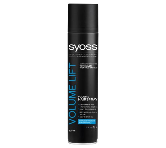 Syoss Volume Lift lakier do włosów extra mocny zwiększający objętość 300 ml