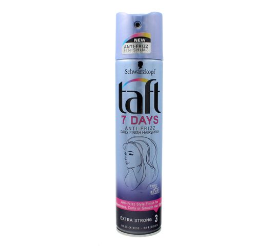 Taft 7Days Lakier do włosów Anti-Frizz super mocny  250ml
