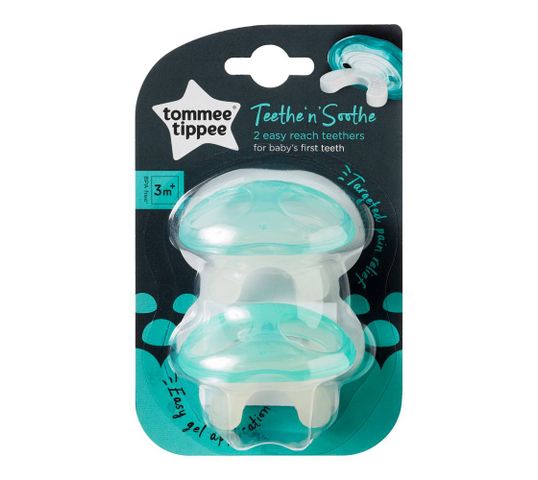 Tommee Tippee Teethe'n'Soothe gryzak dziąsełko na ząbkowanie 3m+ 2szt