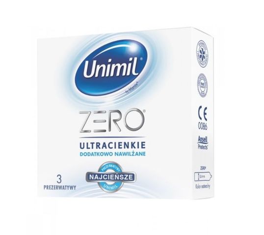 Unimil Zero lateksowe prezerwatywy (3 szt.)