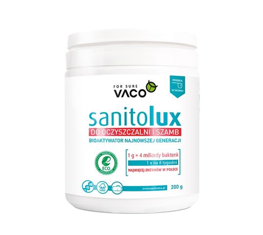 Vaco Sanitolux bioaktywator do oczyszczalni i szamb 200g