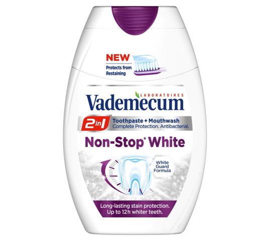 Vademecum 2w1 Non-Stop White pasta do zębów 75 ml