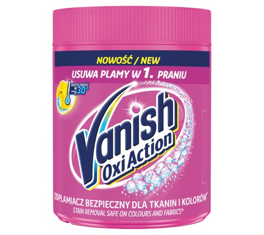Vanish Oxi Action odplamiacz do tkanin w proszku 470g