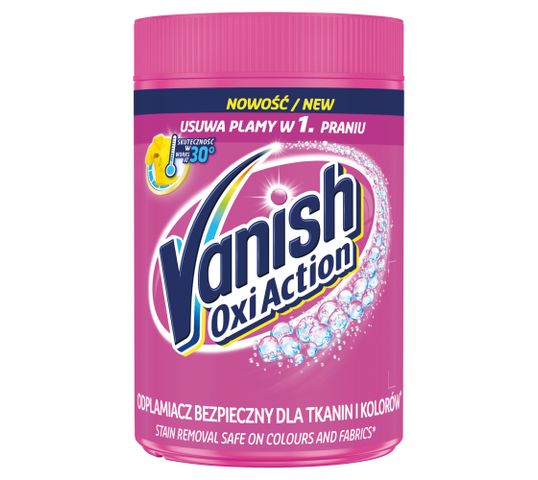 Vanish Oxi Action odplamiacz do tkanin w proszku 625g