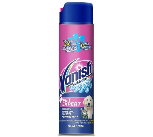 Vanish Oxi Action Pet Expert piana do czyszczenia dywanów i tapicerek 600ml
